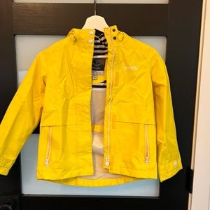 7/8 girls yellow rain jacket